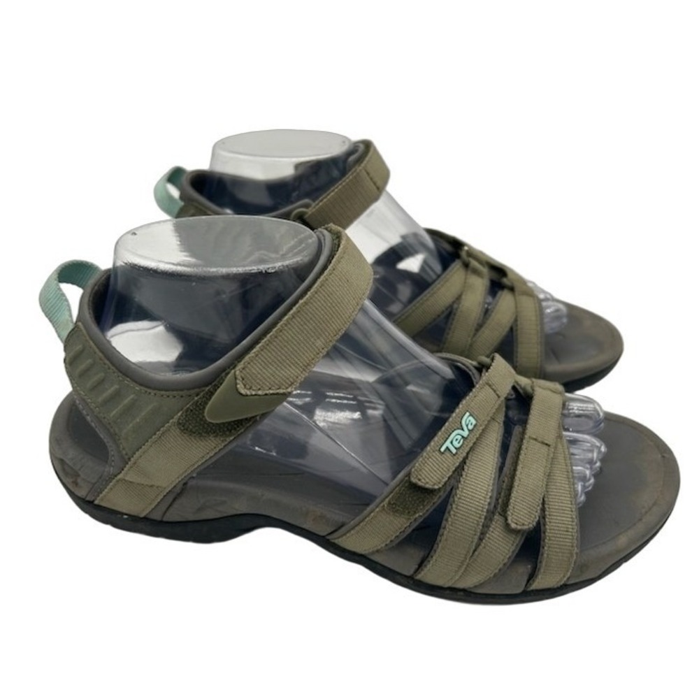 Teva Tirra Sandals Women's Size 9 Olive Green Strappy Hiking Water Shoes